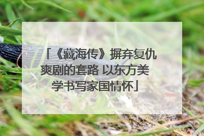 《藏海传》摒弃复仇爽剧的套路 以东方美学书写家国情怀