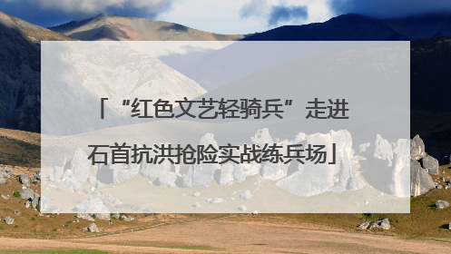 “红色文艺轻骑兵”走进石首抗洪抢险实战练兵场