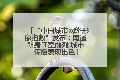 “中国城市网络形象指数”发布：南通跻身Ⅱ型前列 城市传播表现出色