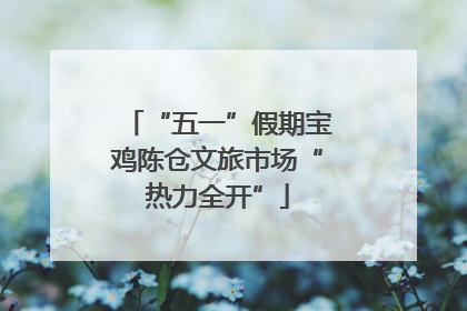 “五一”假期宝鸡陈仓文旅市场“热力全开”