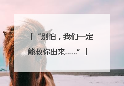“别怕，我们一定能救你出来……”