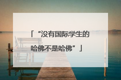 “没有国际学生的哈佛不是哈佛”