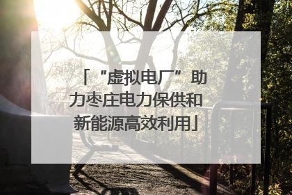 “虚拟电厂”助力枣庄电力保供和新能源高效利用