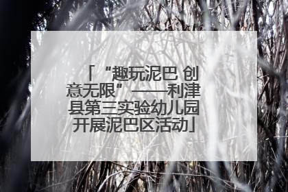 “趣玩泥巴 创意无限”——利津县第三实验幼儿园开展泥巴区活动