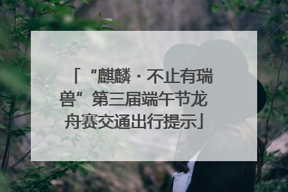 “麒麟・不止有瑞兽”第三届端午节龙舟赛交通出行提示