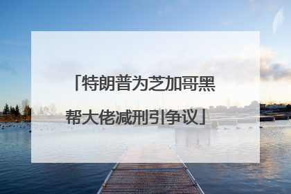 特朗普为芝加哥黑帮大佬减刑引争议