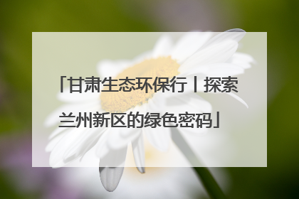 甘肃生态环保行丨探索兰州新区的绿色密码