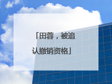 田蓉，被追认撤销资格