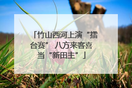 竹山西河上演“擂台赛” 八方来客喜当“新田主”