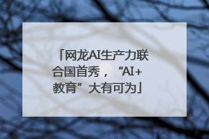 网龙AI生产力联合国首秀，“AI+教育”大有可为