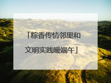 粽香传情邻里和 文明实践暖端午