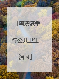 粤澳港举行公共卫生演习