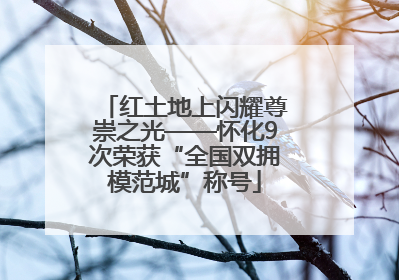 红土地上闪耀尊崇之光——怀化9次荣获“全国双拥模范城”称号