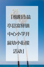 绵阳市盐亭县富驿镇中心小学开展幼小衔接活动