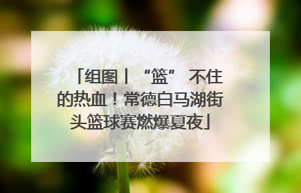 组图丨“篮” 不住的热血！常德白马湖街头篮球赛燃爆夏夜