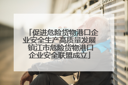 促进危险货物港口企业安全生产高质量发展 镇江市危险货物港口企业安全联盟成立