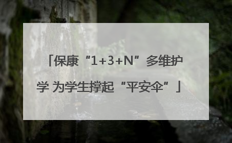 保康“1+3+N”多维护学 为学生撑起“平安伞”