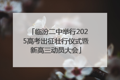 临汾二中举行2025高考出征壮行仪式暨新高三动员大会