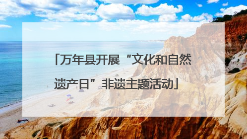 万年县开展“文化和自然遗产日”非遗主题活动
