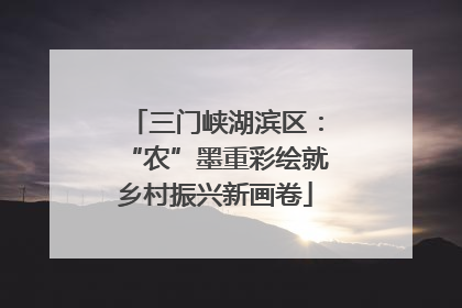三门峡湖滨区：“农”墨重彩绘就乡村振兴新画卷