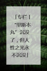 专栏丨“里斯本丸”沉没了，但人性之光永不沉没