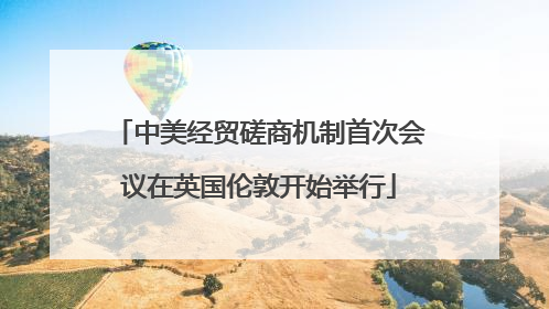 中美经贸磋商机制首次会议在英国伦敦开始举行