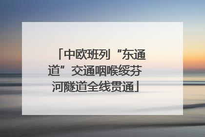 中欧班列“东通道”交通咽喉绥芬河隧道全线贯通