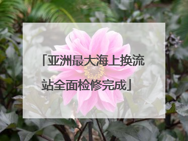 亚洲最大海上换流站全面检修完成