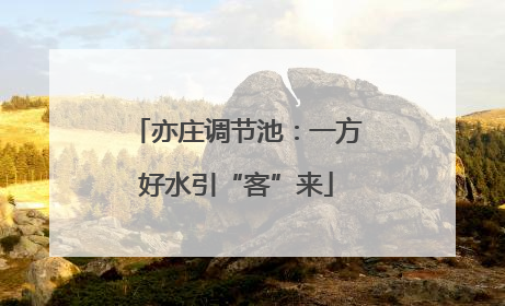 亦庄调节池：一方好水引“客”来