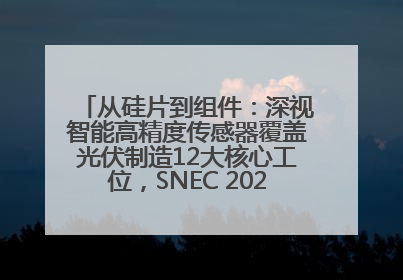 从硅片到组件：深视智能高精度传感器覆盖光伏制造12大核心工位，SNEC 2025诚邀见证