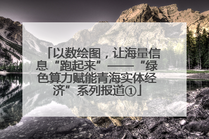 以数绘图，让海量信息“跑起来”——“绿色算力赋能青海实体经济”系列报道①