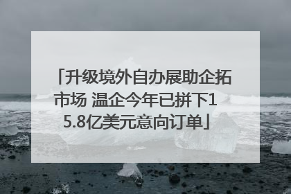 升级境外自办展助企拓市场 温企今年已拼下15.8亿美元意向订单