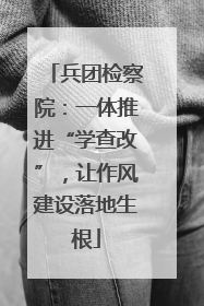 兵团检察院：一体推进“学查改”，让作风建设落地生根