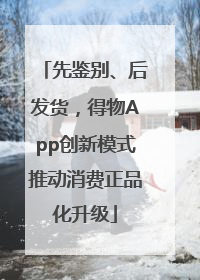 先鉴别、后发货，得物App创新模式推动消费正品化升级