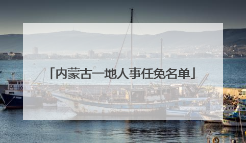 内蒙古一地人事任免名单