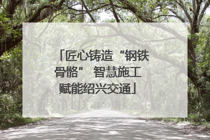 匠心铸造“钢铁骨骼” 智慧施工赋能绍兴交通