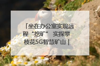 坐在办公室实现远程“挖矿” 实探攀枝花5G智慧矿山｜网络名人四川行