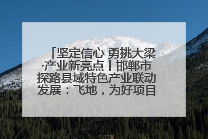 坚定信心 勇挑大梁·产业新亮点丨邯郸市探路县域特色产业联动发展：飞地，为好项目跨域安个家
