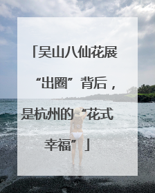 吴山八仙花展“出圈”背后，是杭州的“花式幸福”