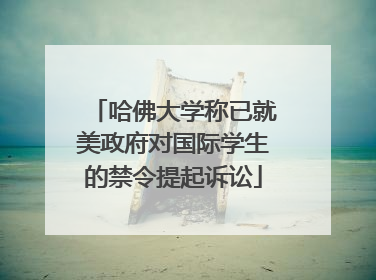 哈佛大学称已就美政府对国际学生的禁令提起诉讼