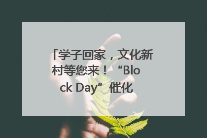 学子回家，文化新村等您来！“Block Day”催化学院式街区新生态