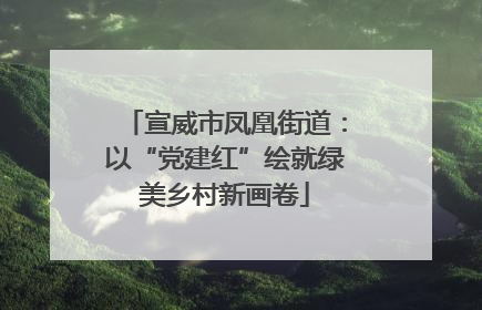 宣威市凤凰街道：以“党建红”绘就绿美乡村新画卷