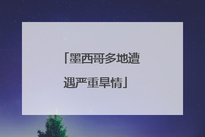 墨西哥多地遭遇严重旱情