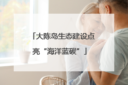 大陈岛生态建设点亮“海洋蓝碳”