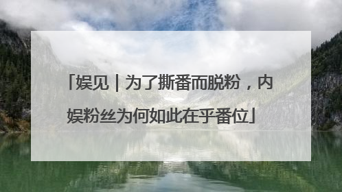 娱见｜为了撕番而脱粉，内娱粉丝为何如此在乎番位