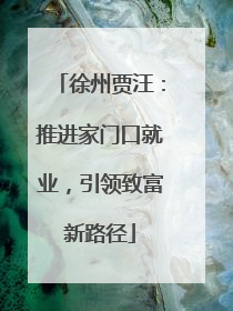 徐州贾汪：推进家门口就业，引领致富新路径