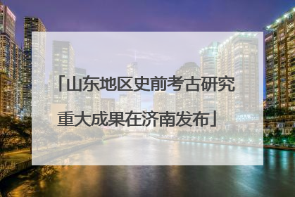 山东地区史前考古研究重大成果在济南发布