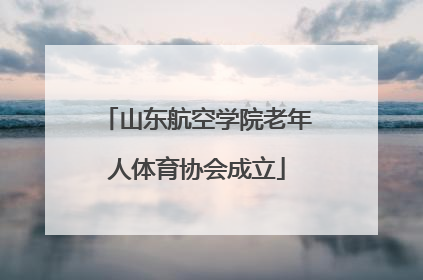 山东航空学院老年人体育协会成立