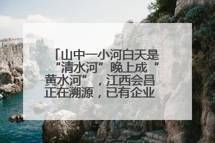山中一小河白天是“清水河”晚上成“黄水河”，江西会昌正在溯源，已有企业被要求停工