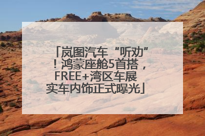 岚图汽车“听劝”！鸿蒙座舱5首搭，FREE+湾区车展实车内饰正式曝光